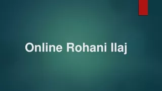 Online Rohani Ilaj