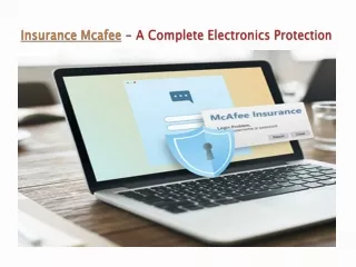 Insurance McAfee - A Complete Electronics Protection