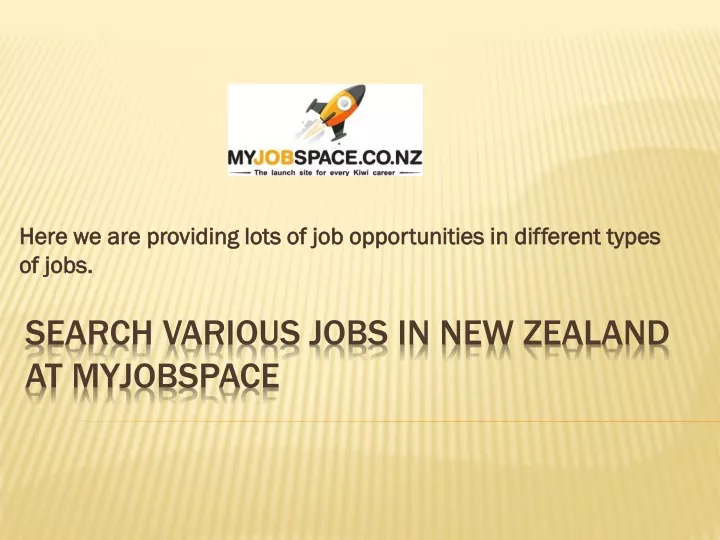 here we are providing lots of job opportunities in different types of jobs