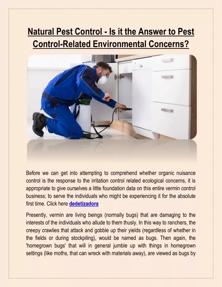natural pest control is it the answer to pest