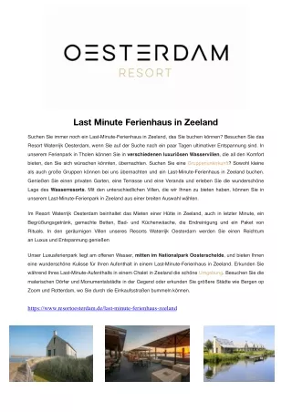 last minute ferienhaus in zeeland
