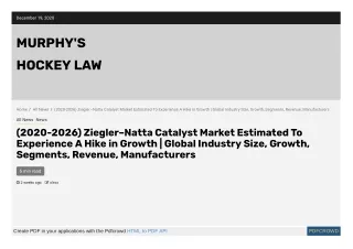Ziegler–Natta Catalyst Market