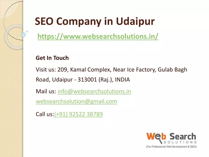 seo company in udaipur https www websearchsolutions in