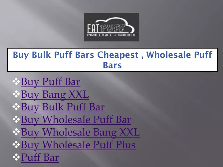 buy bulk puff bars cheapest wholesale puff bars
