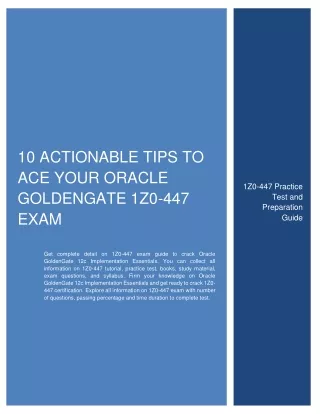 10 actionable tips to ace your oracle goldengate