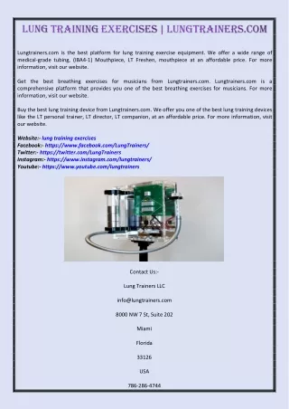 lungtrainers com is the best platform for lung