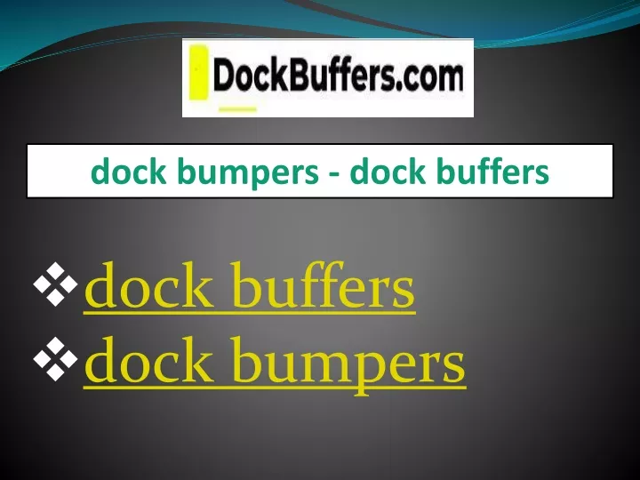 dock bumpers dock buffers