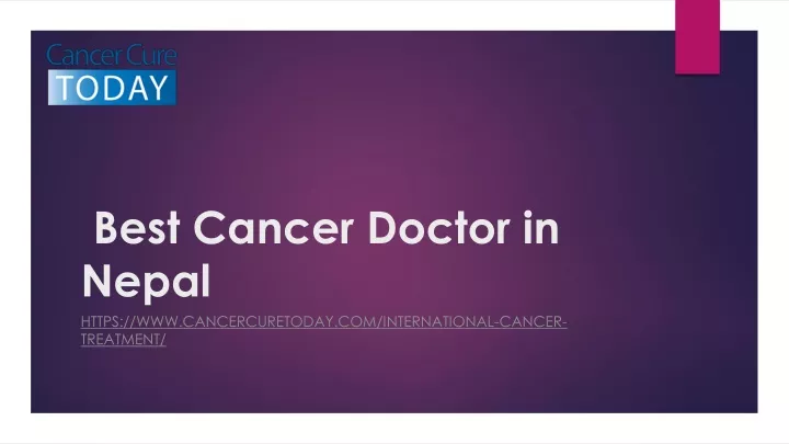 best cancer doctor in nepal