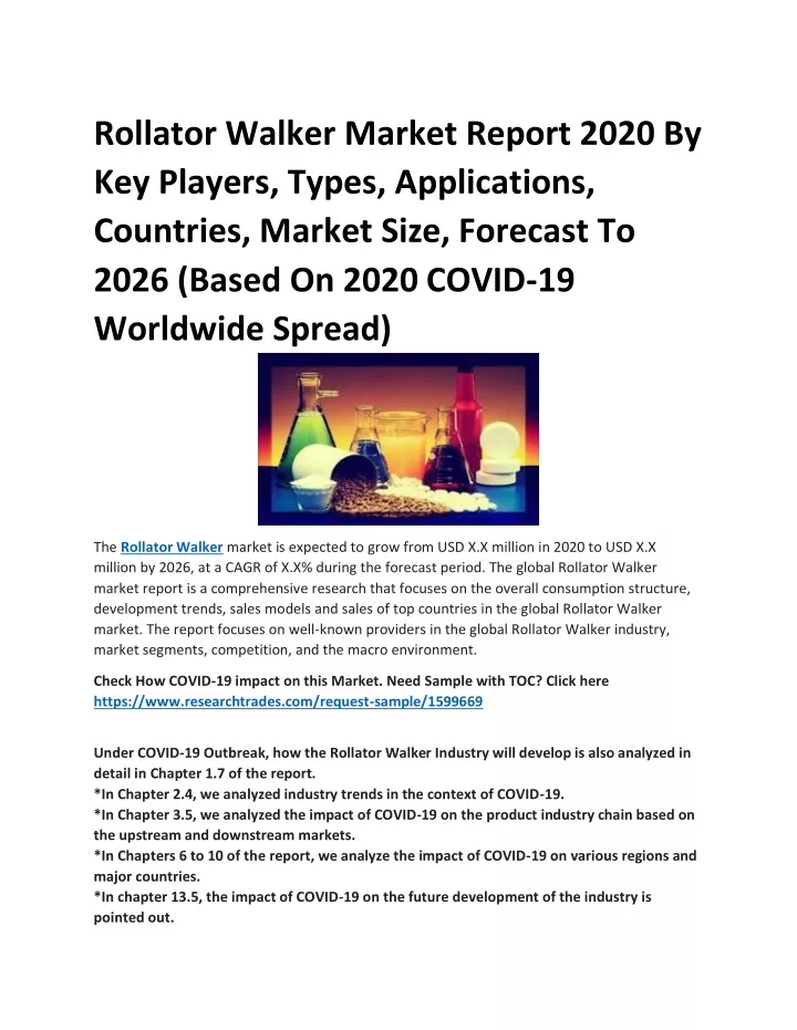 rollator walker market report 2020 by key players