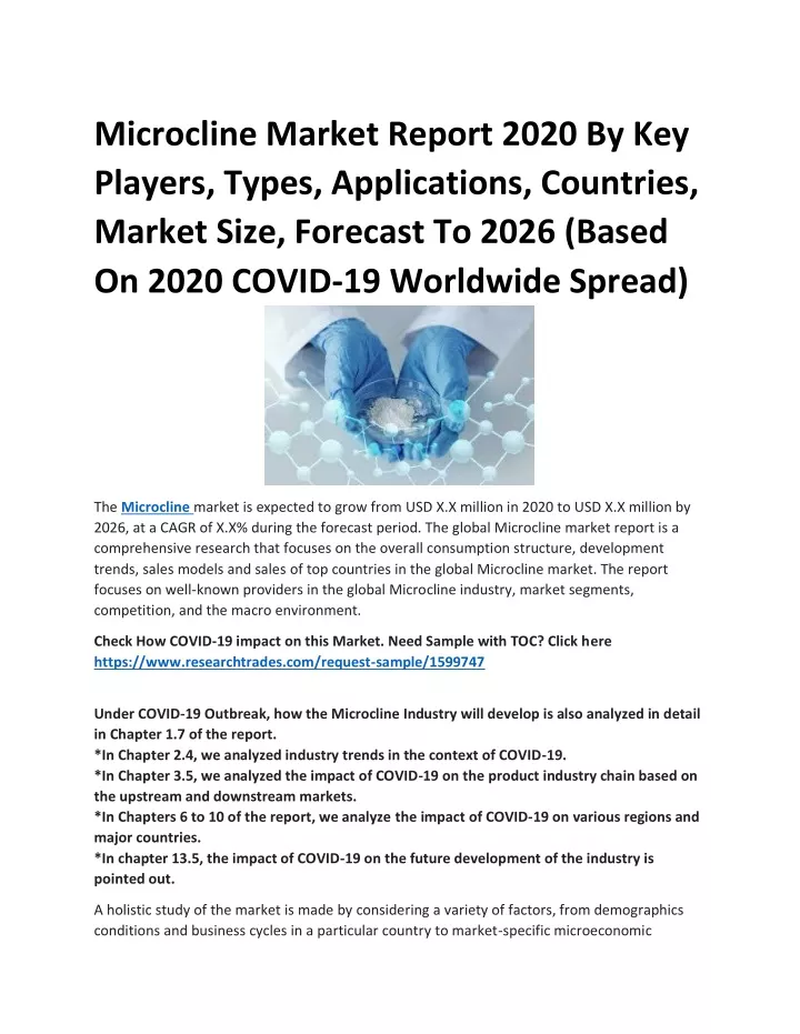 microcline market report 2020 by key players