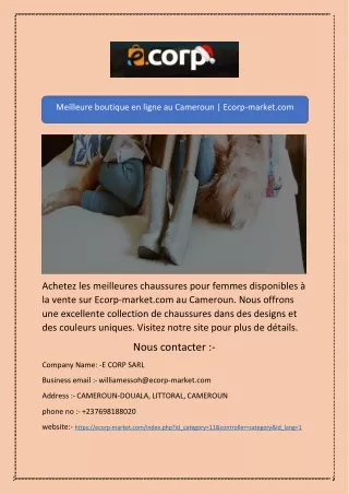 Chaussures Femme à Vendre au Cameroun | Ecorp-market.com