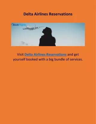 delta airlines reservations