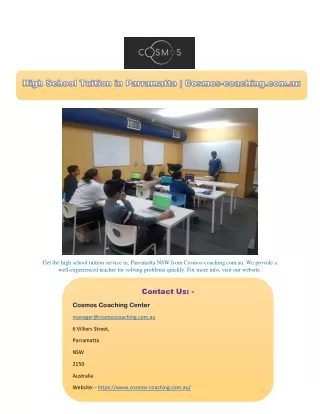 get the high school tuition service in parramatta