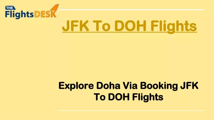 jfk to doh flights