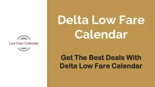 delta low fare calendar