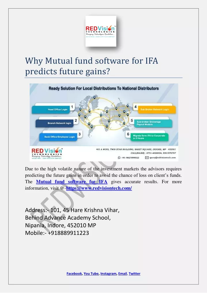 why mutual fund software for ifa predicts future