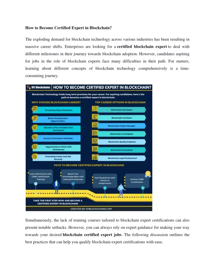 how to become certified expert in blockchain