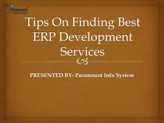 tips on finding best erp development services