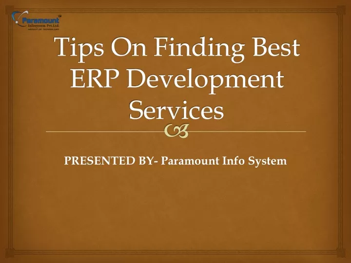 tips on finding best erp development services