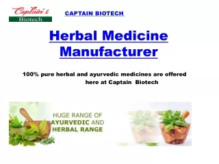 Ayurvedic medicine manufacturing Company in India