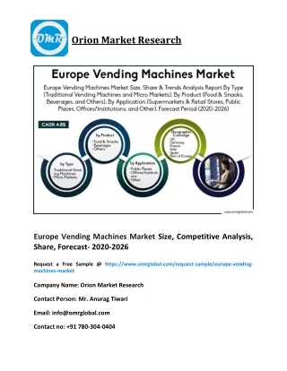 Europe Vending Machines Market Size, Competitive Analysis, Share, Forecast- 2020-2026
