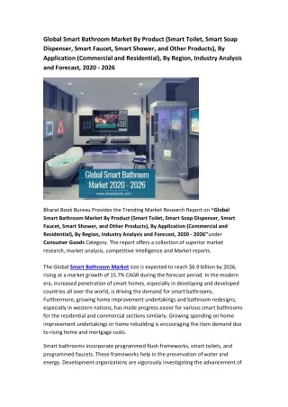 global smart bathroom market by product smart