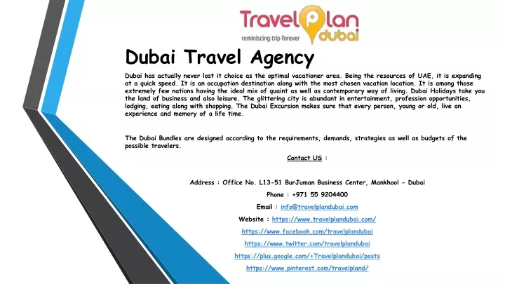 dubai travel agency