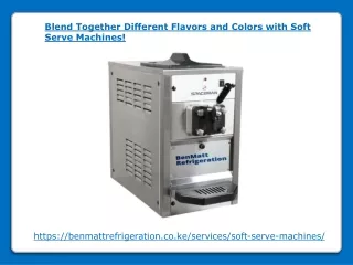 blend together different flavors and colors with