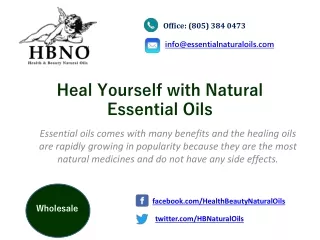 heal yourself with natural essential oils