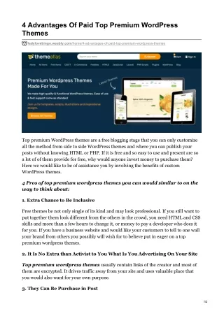 4 advantages of paid top premium wordpress themes