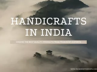 Handicrafts in india