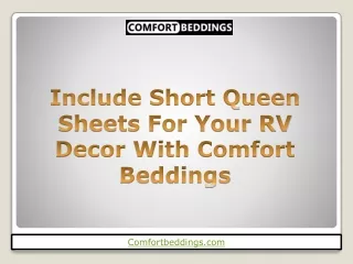 include short queen sheets for your rv decor with