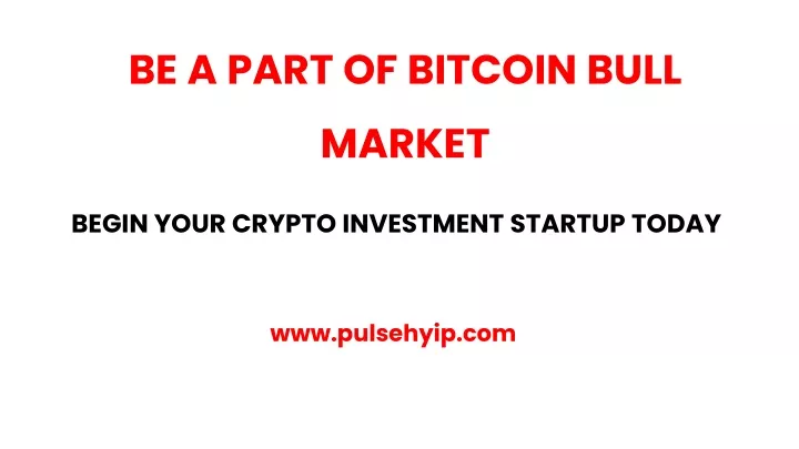 be a part of bitcoin bull market