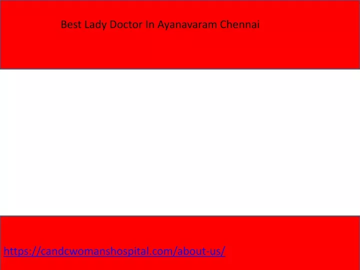 best lady doctor in ayanavaram chennai