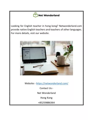 looking for english teacher in hong kong