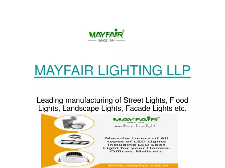 mayfair lighting llp