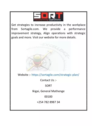 Performance Improvement Strategy Training Online | Sortagile.com