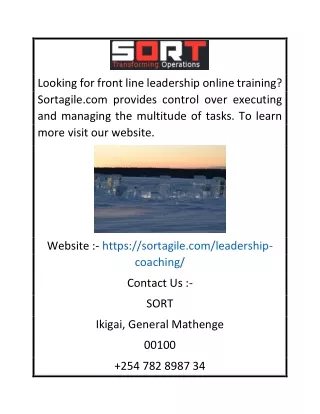 Front Line Leadership Online Training | Sortagile.com