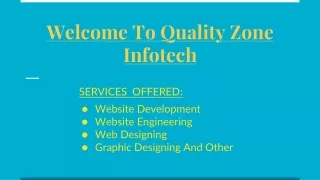 Website Development Company In Delhi ~ Quality Zone Infotech