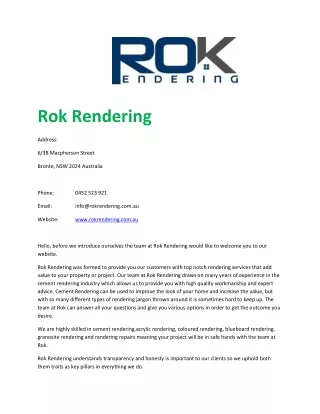 rok rendering