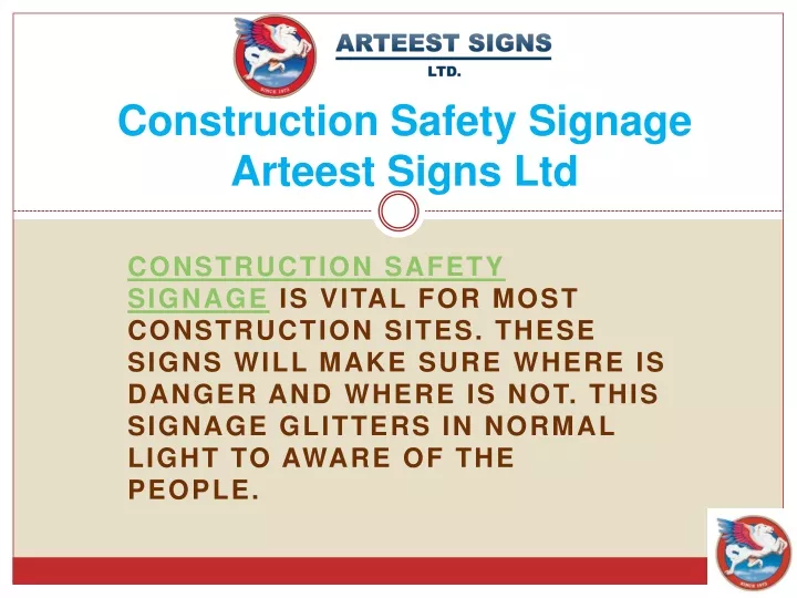 construction safety signage arteest signs ltd