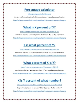 percentage calculator