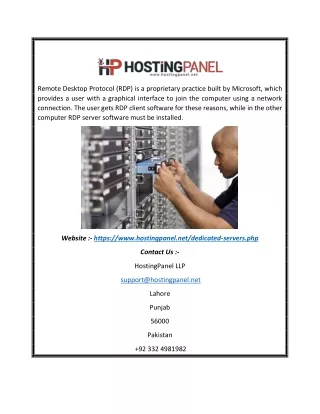 Windows Dedicated Sever Hosting | Hostingpanel.net