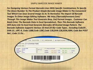 SIMPLE BARCODE IMAGE MAKER