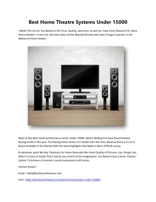 Best Home Theater System Under 10000.