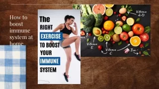 How to boost your immunity at home