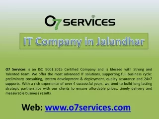 O7 Services - IT Company in Jalandhar