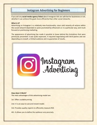 Instagram Advertising for Beginners