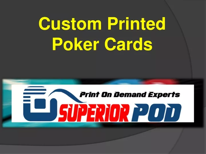custom printed poker cards