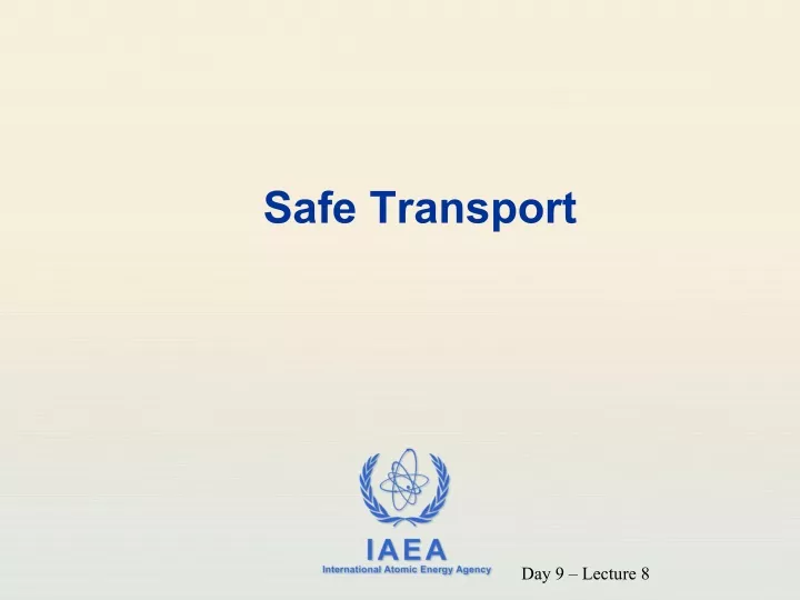 safe transport